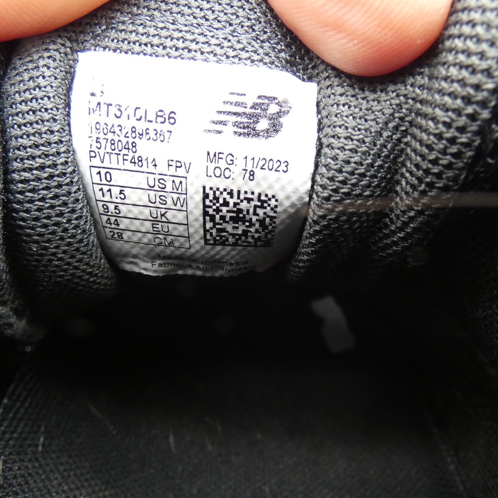 New Balance Fresh Foam 510v6 MT510LB6 Men's Size 10 Shoes Black Sneakers - Picture 9 of 9